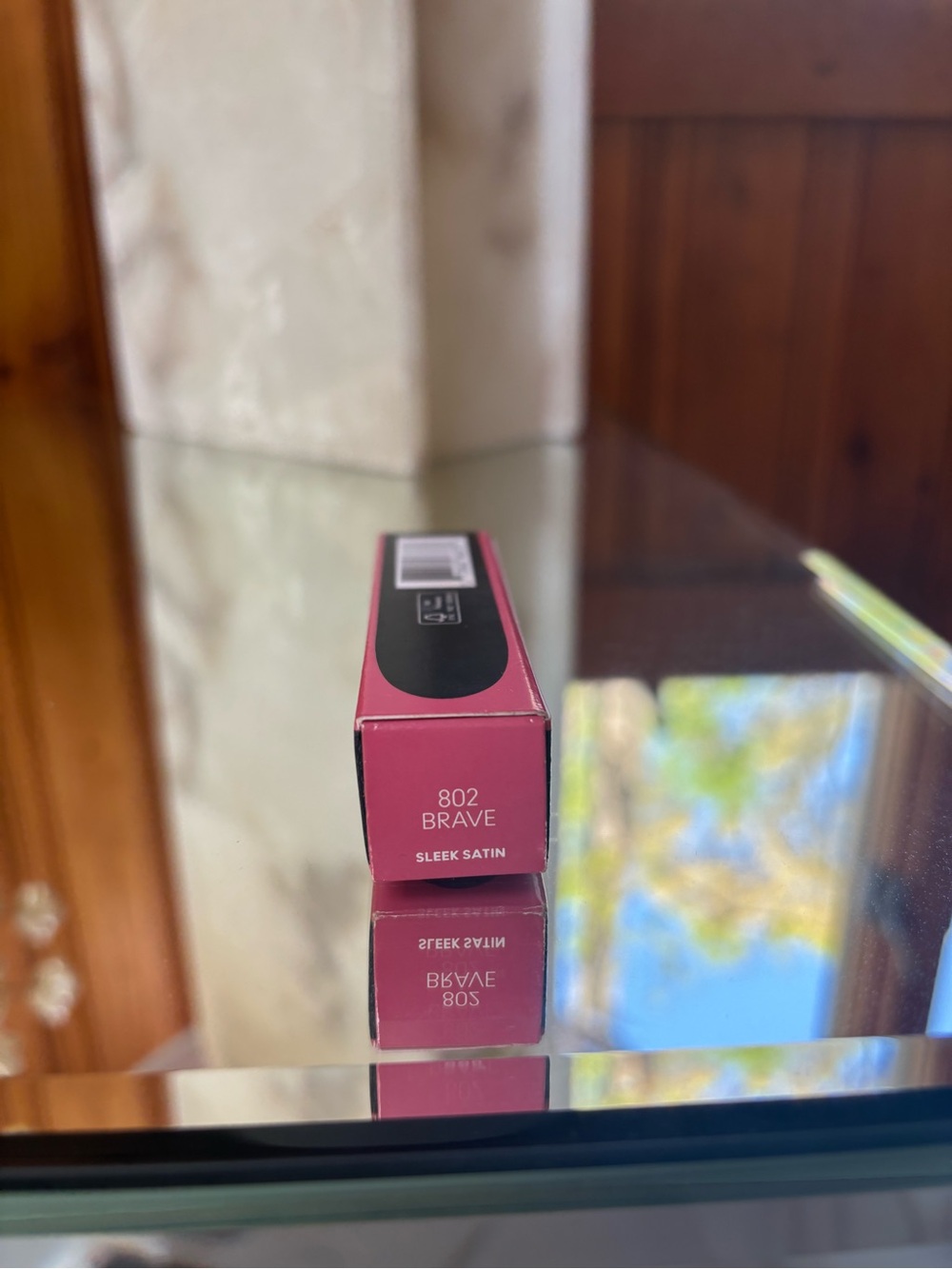 MAC Cosmetics Lipstick Shade 802 Brave Sleek Satin - Rose Pink
